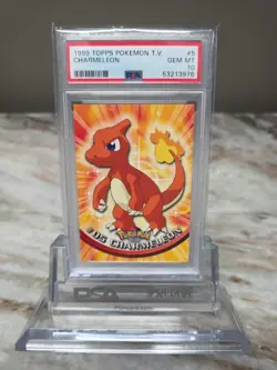 1999 POKEMON TOPPS TV Animation #5 CHARMELEON PSA 10 GEM MINT! - Image 1