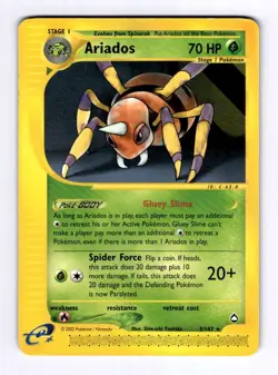 Ariados Aquapolis #003 (2003) Rare NM Pokemon - Image 1