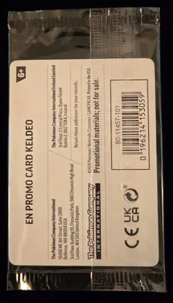 Pokemon TCG: Chaos Rising Stamped Promo - Keldeo (019/086) Sealed Cosmo Holo - Image 2