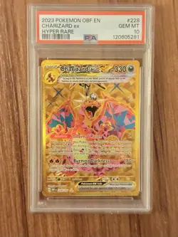Lot Pokemon PSA Graded Charizard ex Alt Art 223 228 Gengar TG06 Obsidian Flames - Image 5
