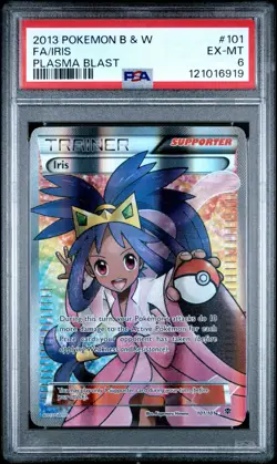 2013 Pokemon Black & White Plasma Blast 101 Iris PSA 6 121016919 - Image 1