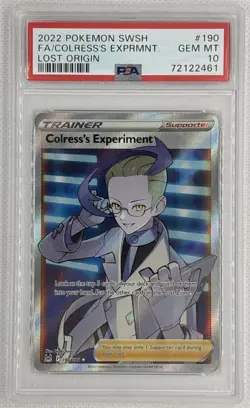 2022 Pokemon SWSH Colress's Experiment #190 Lost Origin PSA 10 Gem Mint 🌶🥵 - Image 1