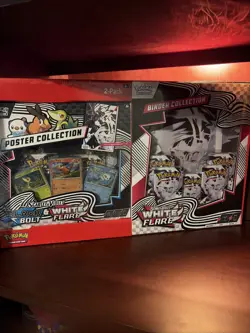 Pokemon Black Bolt & White Flare Poster + Binder Collection - Sam's Club Bundle - Image 1