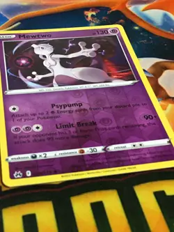 C167 POKEMON TCG CROWN ZENITH MEWTWO #059 NM-M REVERSE HOLO - Image 2