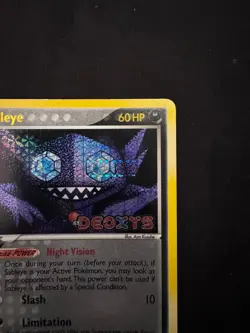 Pokemon TCG Sableye Deoxys 23/107 Reverse Holo Stamped Near Mint Condition - Image 4