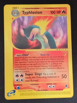 Pokemon TCG Typhlosion 65 Expedition Mint Near Mint (non-holo) - Image 1