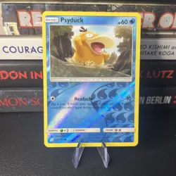 Pokemon TCG Psyduck Sun & Moon Team Up 26/181 Reverse Holo Common NM - Image 1
