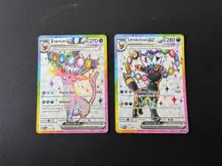 Pokemon TCG Prismatic Evolutions Premium Figure Collection Promos SVP 175 & 176 - Image 1