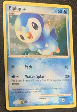 Piplup DP03 *Holo Bleed* Black Star Promo Pokemon TCG Diamond & Pearl 2007 MP - Image 1
