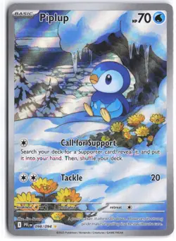 Piplup 098/094 Illustration Rare Phantasmal Flames Pokemon NM - Image 1
