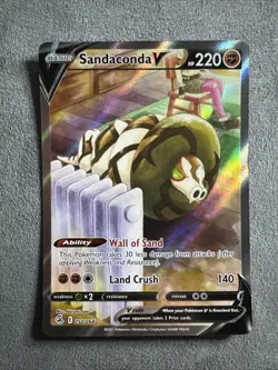 Pokemon TCG Fusion Strike Sandaconda V Alt Art 252/264 - Image 1