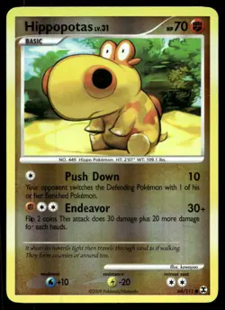 Hippopotas Rising Rivals Reverse Holo 64/111 Pokemon TCG - Image 1