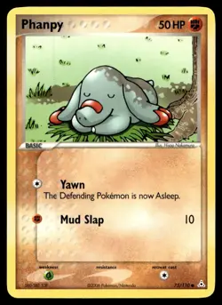 EX-NM Holon Phantoms Phanpy Common 75/110 2006 Pokemon TCG - Image 1