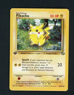 1st Edition Pikachu - Pokemon 1999 Jungle #60 - Image 1