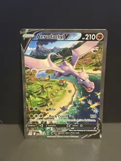 Aerodactyl v Alt Art Ultra Rare 180/196 Lost Origin LP Condition - Pokemon TCG - Image 1