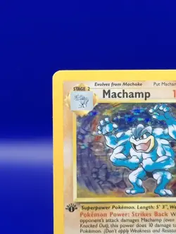 Machamp 8/102 1st Edition Base Set Holo Rare Pokemon Card WOTC Pokemon TCG LP - Image 4