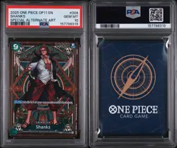 Bandai One Piece CCG Shanks SP ST16-004: A Fist of Divine Speed Foil PSA 10 - Image 3