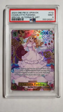 Charlotte Pudding (SP) Two Legends Op08 OP03-112 PSA 9 English - Image 1
