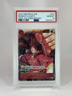 One piece Monkey D. Luffy PSA10 SR ST01-012 OP05 Promo (From Japan) - Image 1