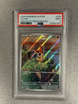 Victini Illustration Collection Unova Promo Card 208 PSA 9 - Image 1