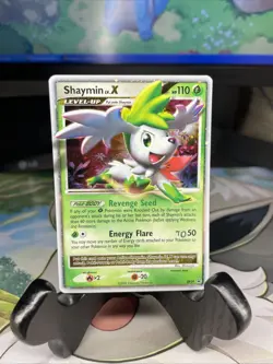Pokemon TCG Shaymin LV x DP39 Holo Black Star Promo Card MP/HP See Pics - Image 1