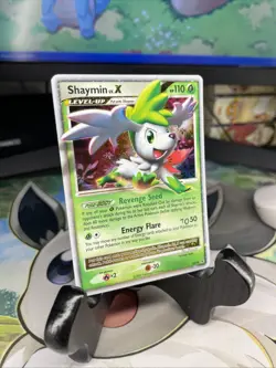 Pokemon TCG Shaymin LV x DP39 Holo Black Star Promo Card MP/HP See Pics - Image 2