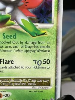 Pokemon TCG Shaymin LV x DP39 Holo Black Star Promo Card MP/HP See Pics - Image 4