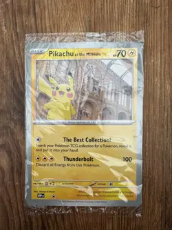 Pikachu at the Museum / Jumbo Promo Pokemon Card (Factory Sealed) - Image 1