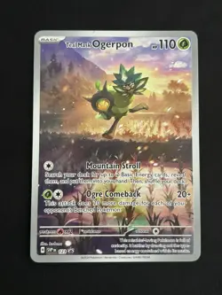 Teal Mask Ogerpon 123 Sv: Scarlet & Violet Promo Cards Holo Pokemon TCG - NM - Image 1