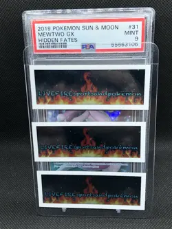 Mewtwo GX 2019 PSA 9 MINT Hidden Fates 31/68 Pokemon Card Game TCG Sun & Moon - Image 3