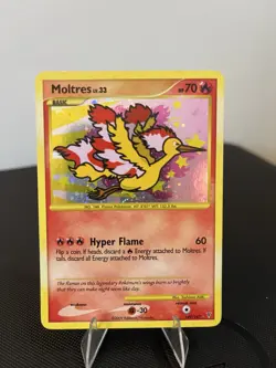 Moltres Holo Secret Rare Pokemon TCG Platinum Supreme Victors Card 149/147 - Image 1