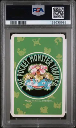 1996 POKEMON GREEN VERSION PLAYING CARDS 10 OF CLUBS #142 AERODACTYL PSA 10 - Image 2
