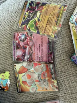Pokemon ETB(Opened) with Promo and Sleeves and Pin (NO PACKS) 10 Cards Lot - Image 3