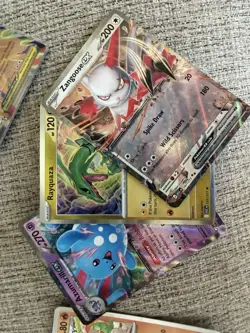 Pokemon ETB(Opened) with Promo and Sleeves and Pin (NO PACKS) 10 Cards Lot - Image 4