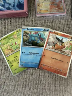 Pokemon ETB(Opened) with Promo and Sleeves and Pin (NO PACKS) 10 Cards Lot - Image 5