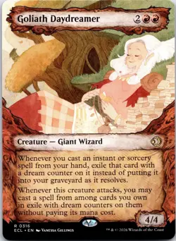 Goliath Daydreamer (Showcase) 316 Rare Lorwyn Eclipsed Magic: The Gathering NM - Image 1