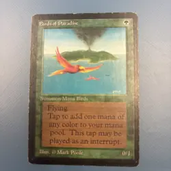 MAGIC THE GATHERING MTG RARE BIRDS OF PARADISE BETA - Image 1