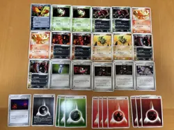 Pre-assembled Pokemon Card Team Rocket Half Double Black All Cards + Coin - Image 4
