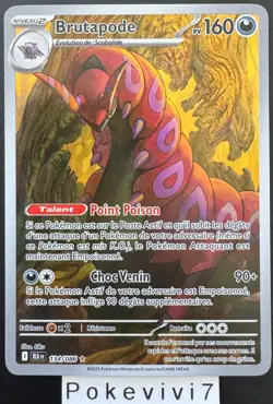 Carte Pokemon BRUTAPODE 134/086 HOLO AR EV10.5 Foudre Noire BLK FR NEUF - Image 1