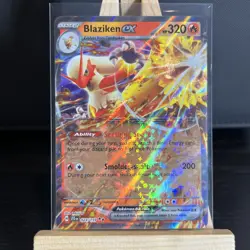Pokemon TCG | Blaziken ex 024/159 Sv09: Journey Together Holo Pack Fresh NM+ - Image 1