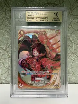 One Piece TCG - Monkey.D.Luffy Special Art ST01-012 SR Signed Japanese BGS 10 - Image 1