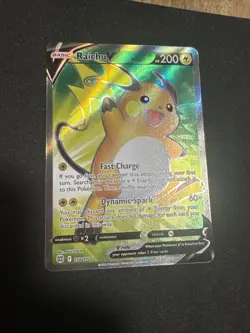Pokemon TCG Raichu v Sword & Shield Brilliant Stars Holo Ultra Rare Card 158/172 - Image 1
