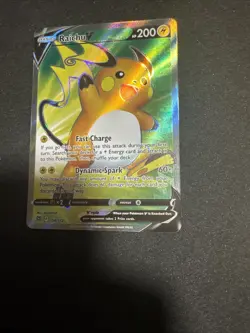 Pokemon TCG Raichu v Sword & Shield Brilliant Stars Holo Ultra Rare Card 158/172 - Image 2