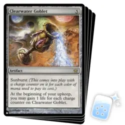 CLEARWATER GOBLET X4 Mystery Booster/the List Magic MTG MINT CARD - Image 1