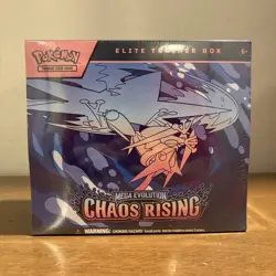 Pokemon TCG Mega Evolution: Chaos Rising Elite Trainer Box 40 Cards Booster - Image 1