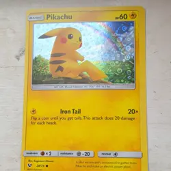 General Mills Pikachu Sequin Holo Card 28/73 Shining Legends - Image 1