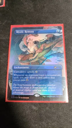 MTG Mystic Remora Borderless Foil Card Secret Lair Drop Series - Image 1
