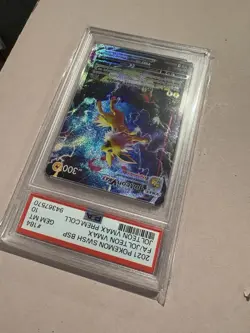 Pokemon TCG Jolteon VMAX SWSH184 Black Star Promo Card PSA 10 Gem Mint - Image 4