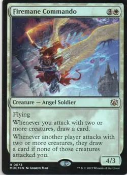MTG: March of the Machine Commander: Foil Firemane Commando: LP Condition - Image 1
