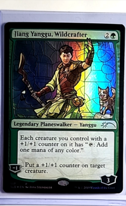 MTG Magic The Gathering Secret Lair Stained Glass Foil Jiang Yanggu Wildcrafter - Image 1